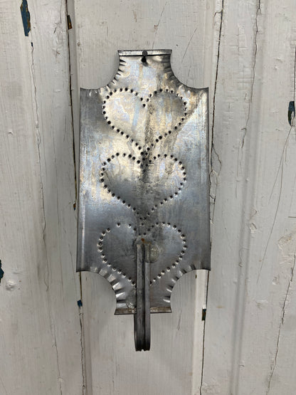 TIN HEART CANDLEHOLDER