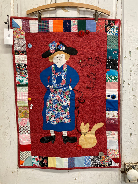 GRANDMA BUTTONS WALL HANGING