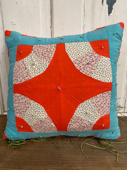 BLUE/ORANGE QUILT