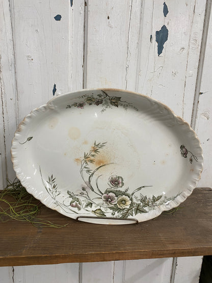 LARGE ENGLISH PORCELAIN PLATTER