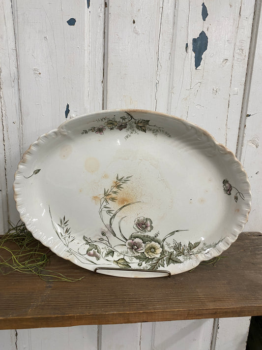 LARGE ENGLISH PORCELAIN PLATTER