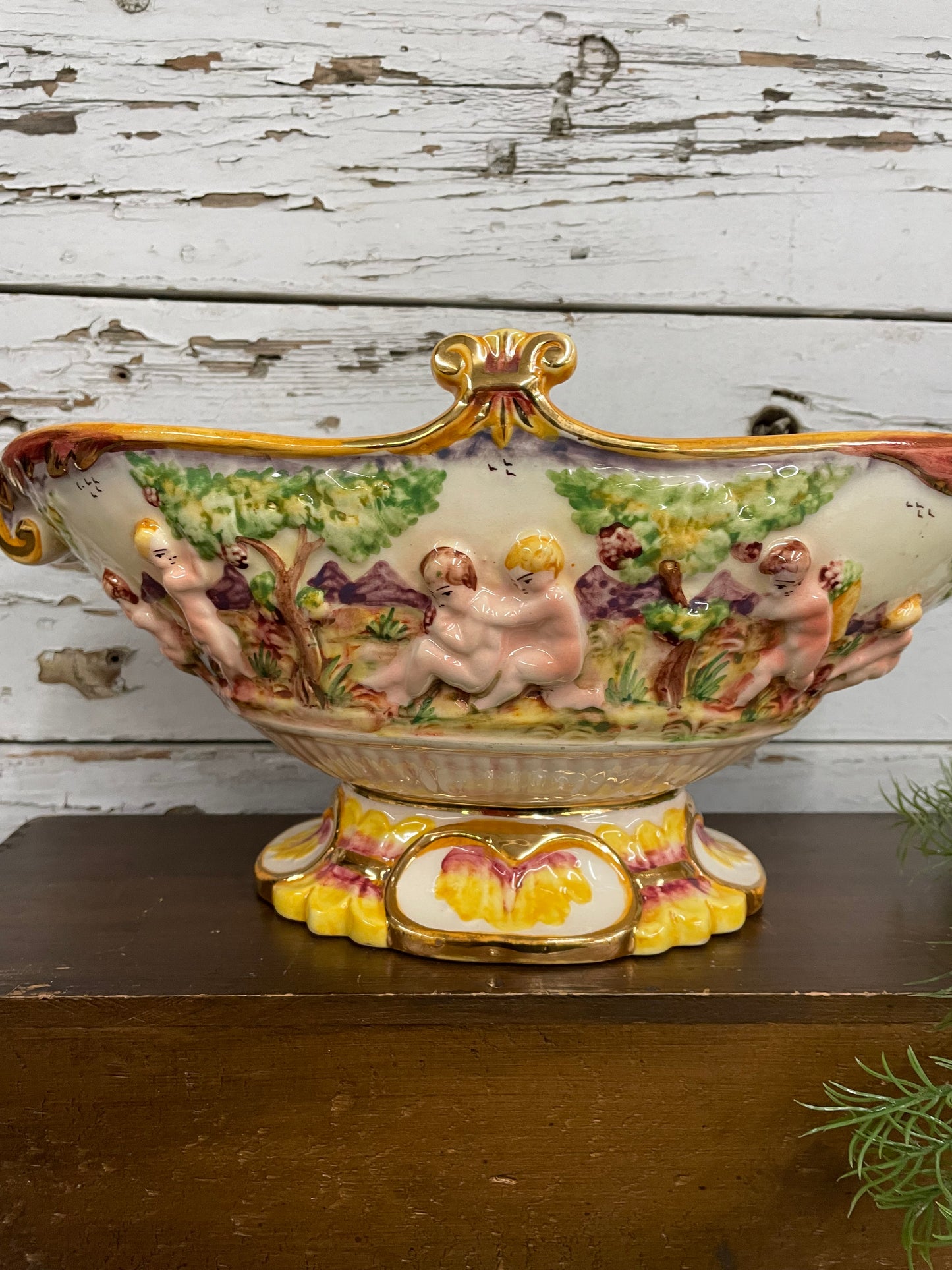 CAPODIMONTE ANGEL VASE