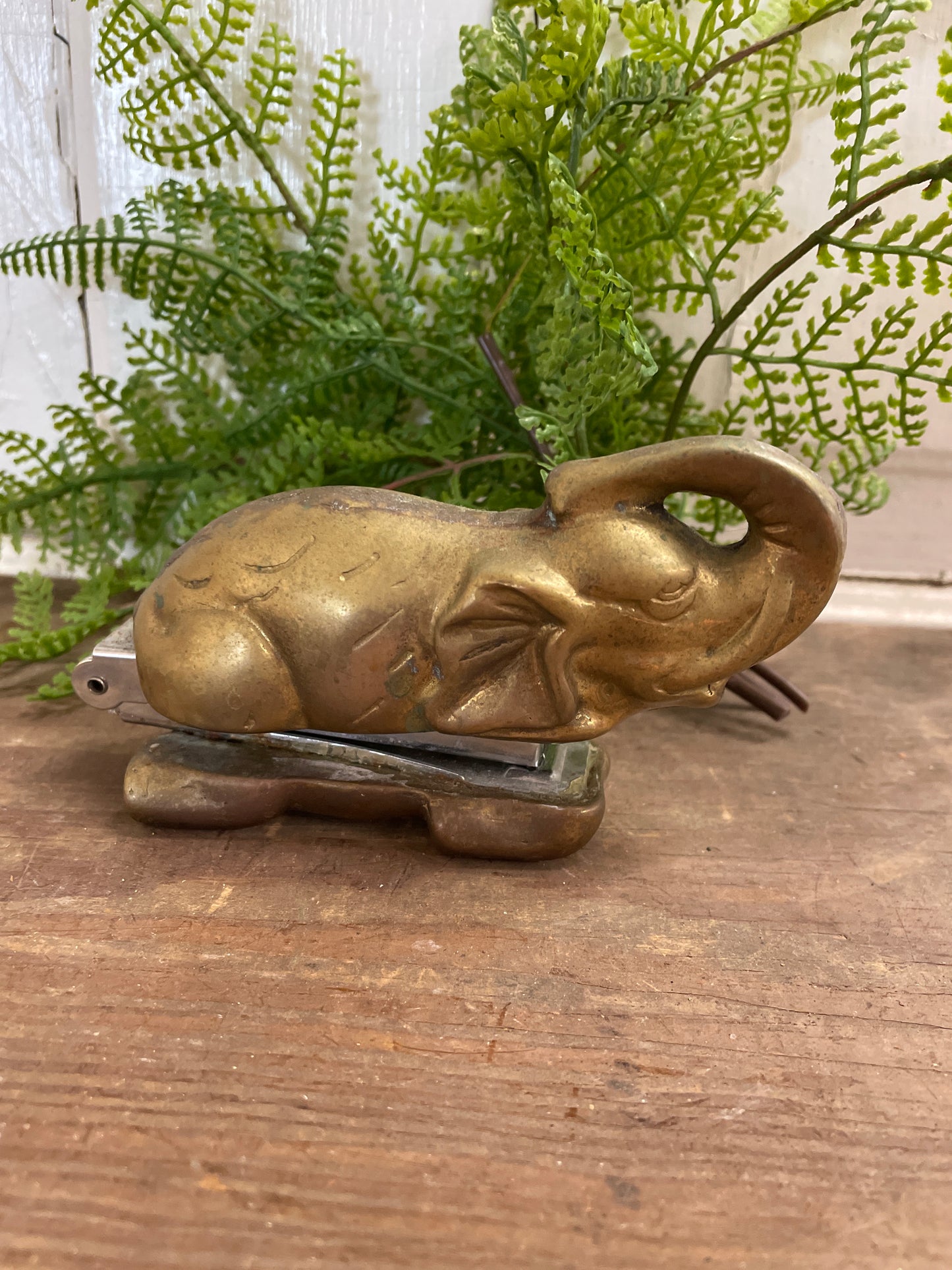 BRASS ELEPHANT STAPLER
