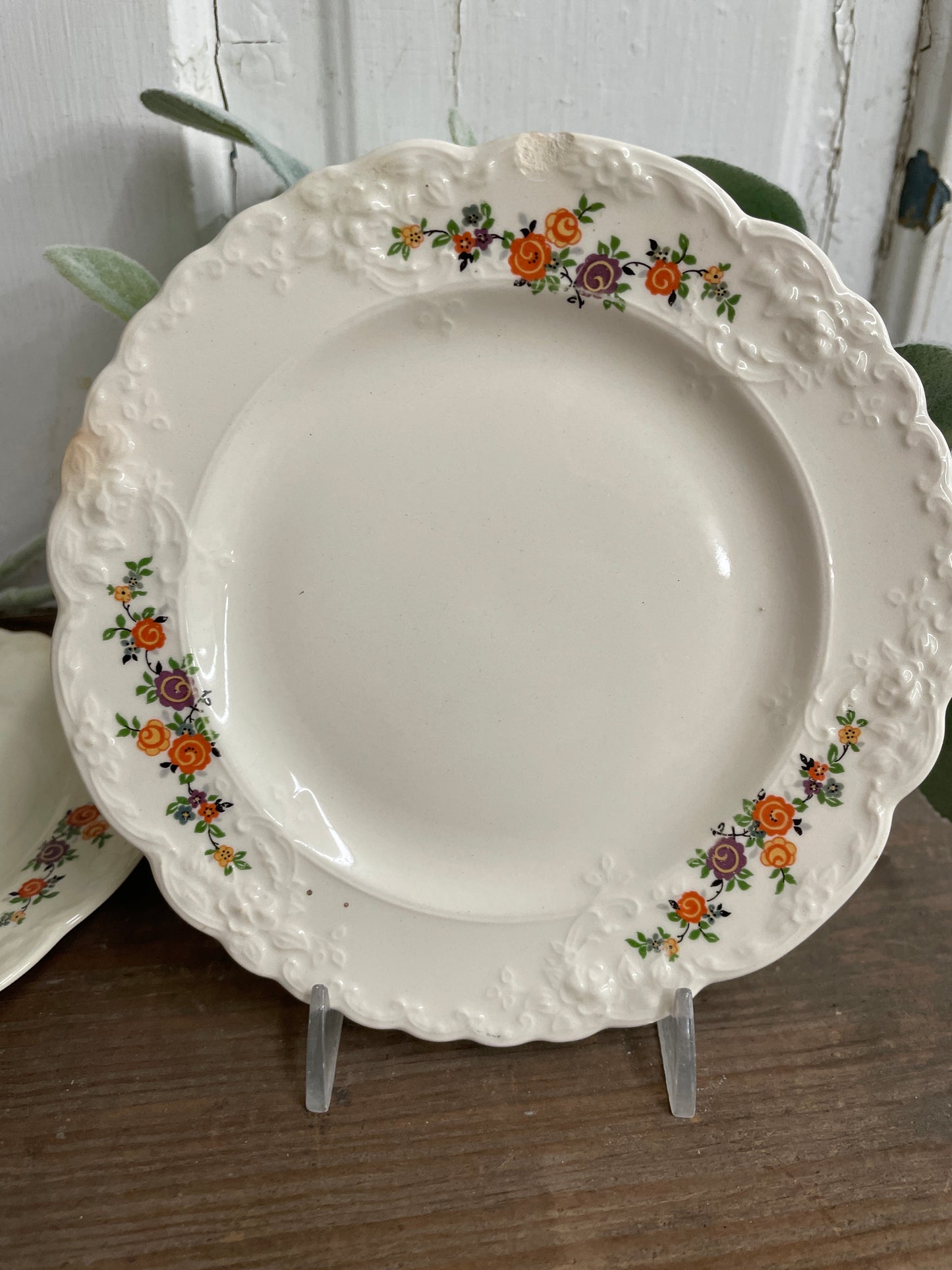 FLORAL DESSERT PLATE