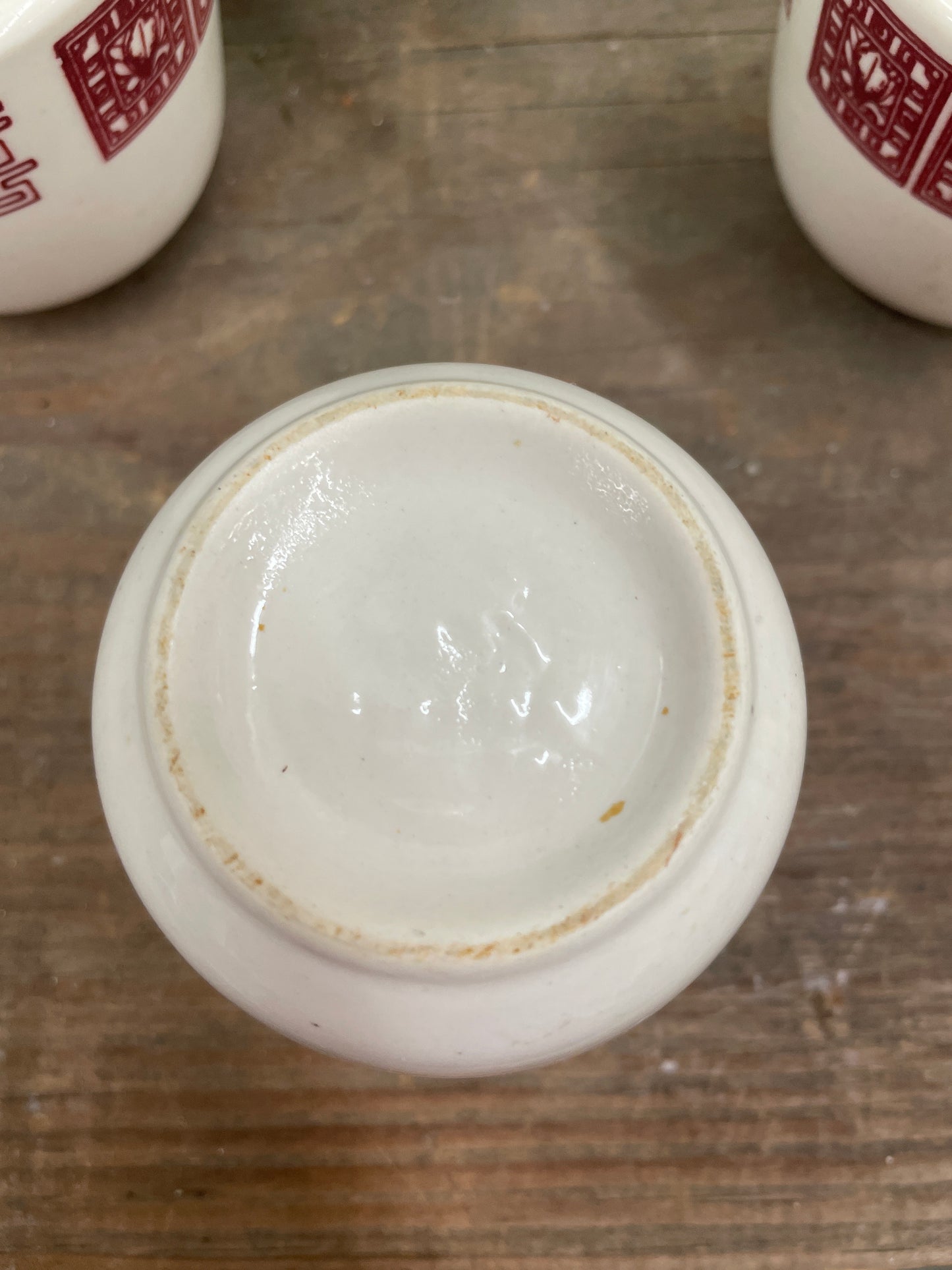 SET OF SIX BUFFALO CHINA TEA CUPS