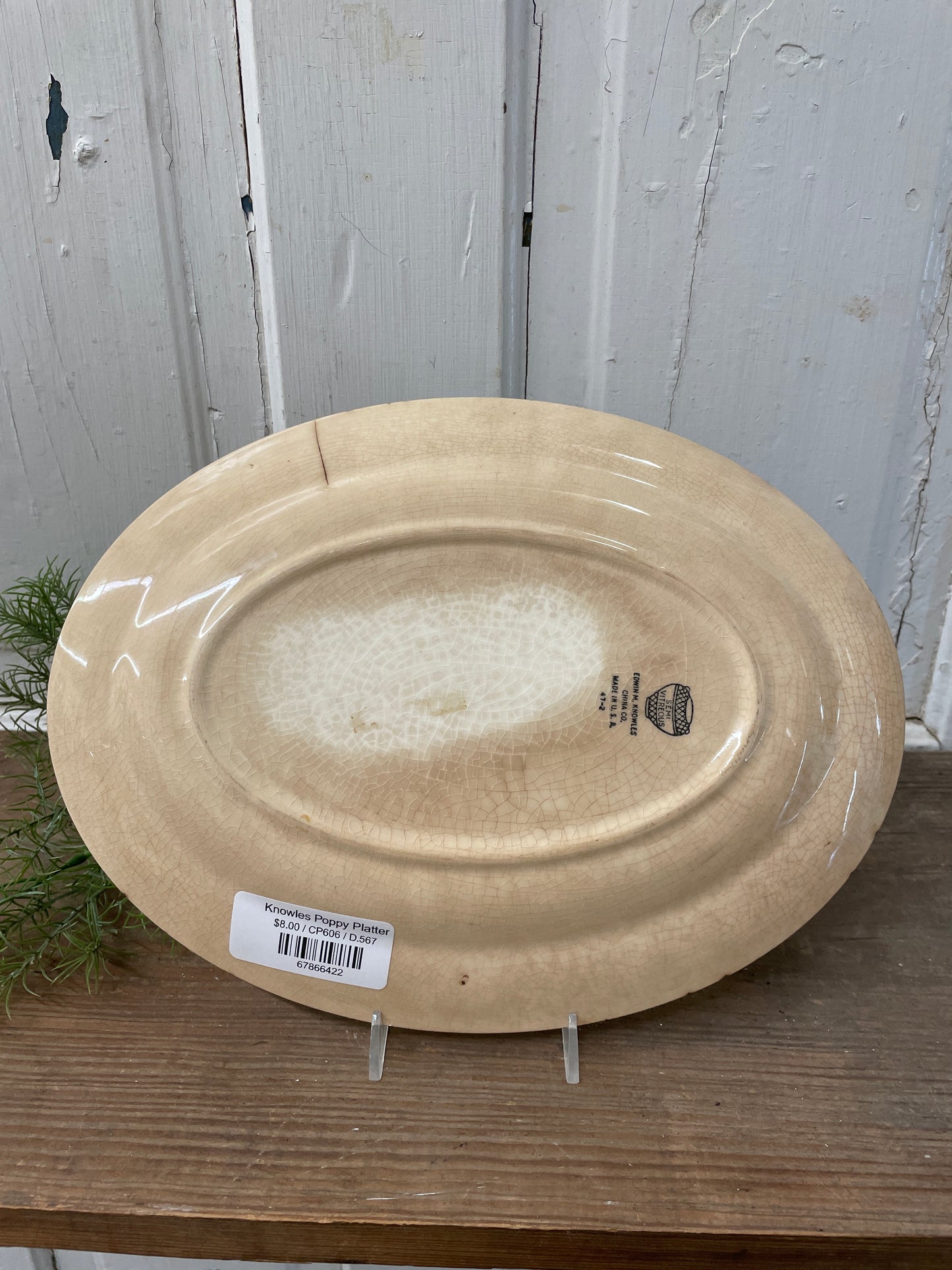 KNOWLES POPPY PLATTER