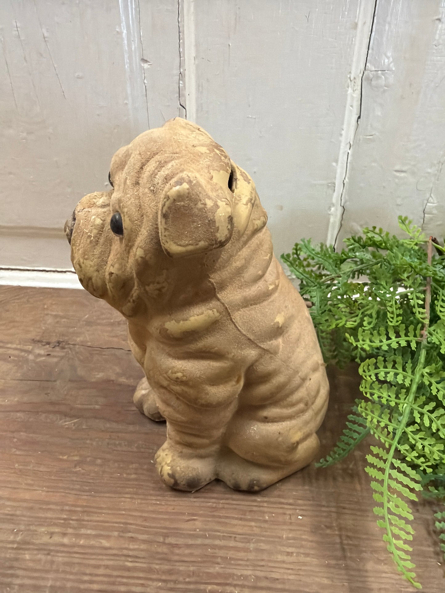 FELT BULLDOG BANK