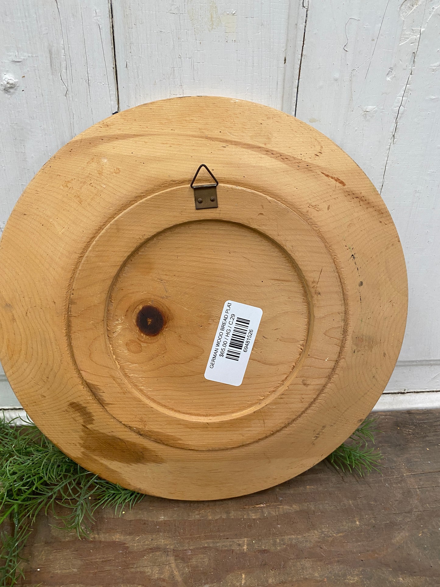 GERMAN WOOD BREAD PLATE