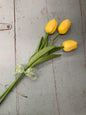 3 YELLOW TULIPS