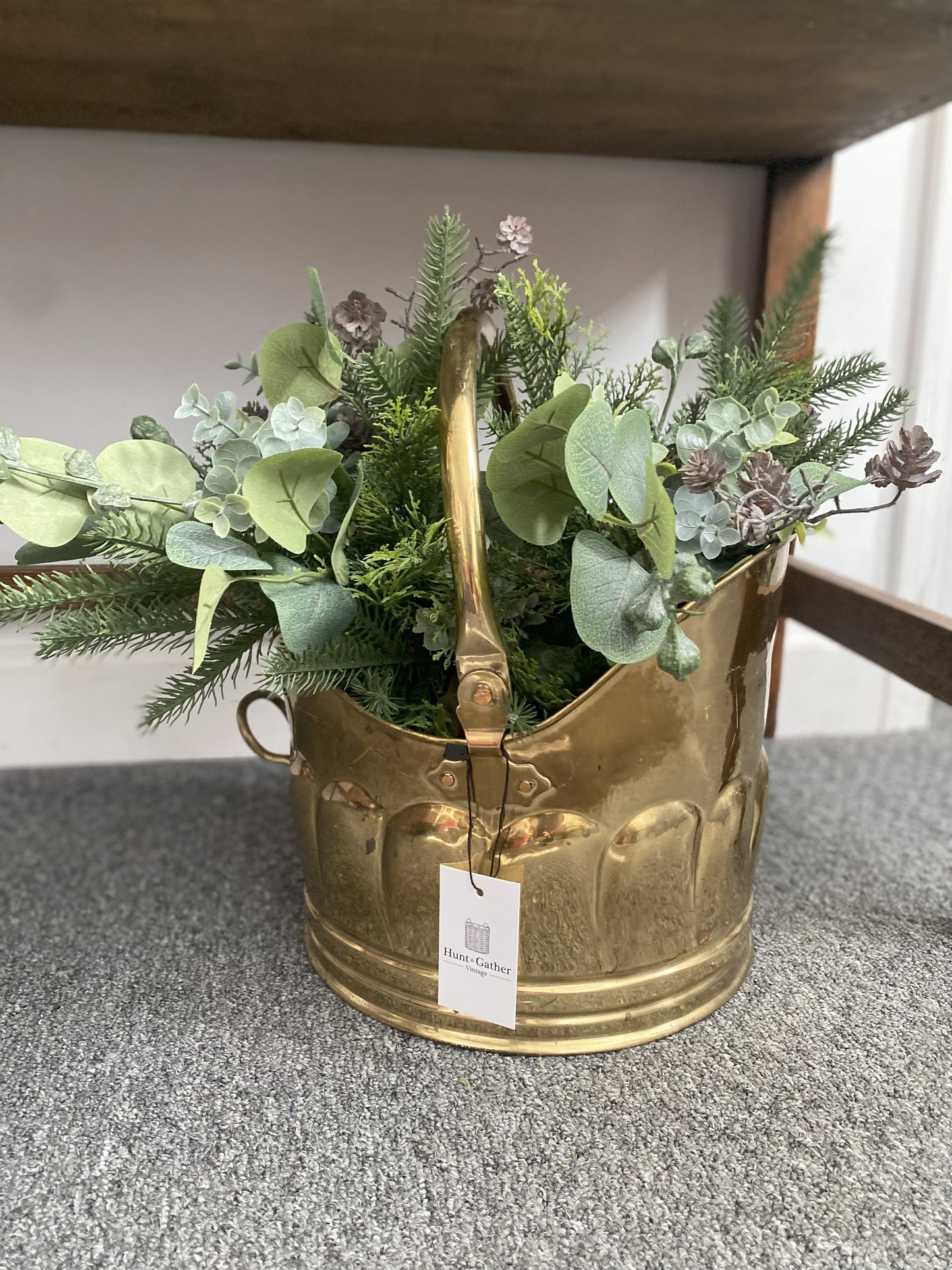Brass Kindling Bucket