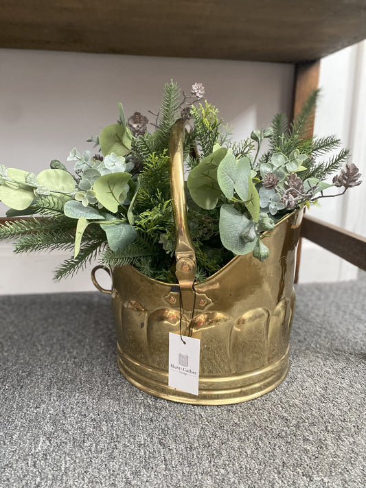 Brass Kindling Bucket